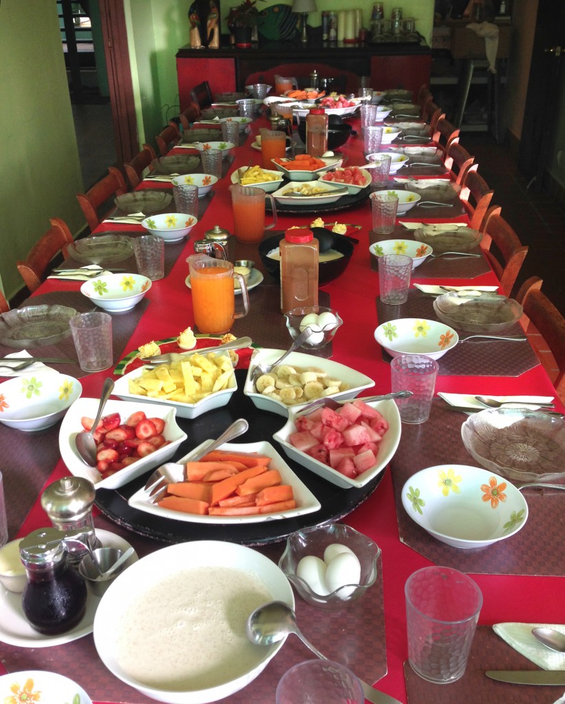 Casa Cubuy breakfast spread
